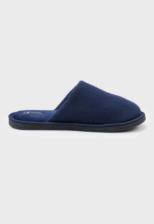 Pantufla Hombre Básica Azul