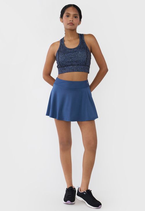 Short Falda Mujer Deportiva Azul Oscuro