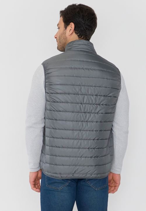 Parka Hombre Sin Mangas Gris