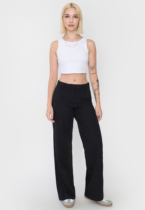 Pantalón Mujer Sastrero Color Negro