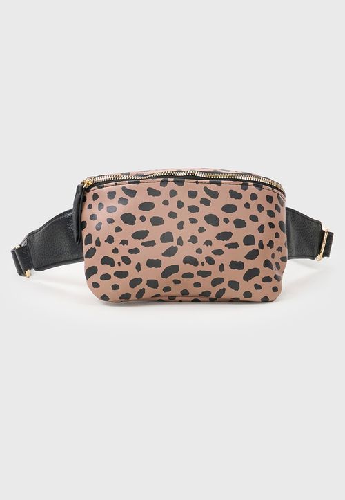 Banano Mujer Animal Print Café