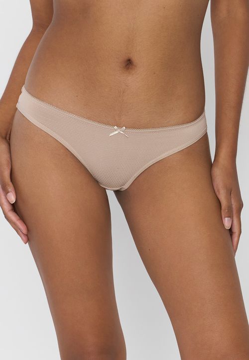 Calzón Mujer Bikini Color Beige