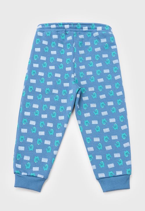 Pantalon De Buzo Bebe Niño Fullprint Azul