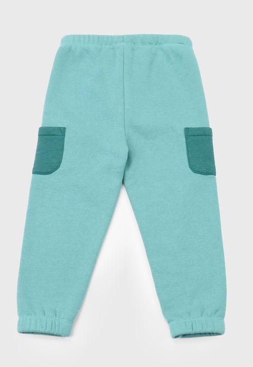 Pantalon De Buzo Bebe Niño Cargo Color Verde