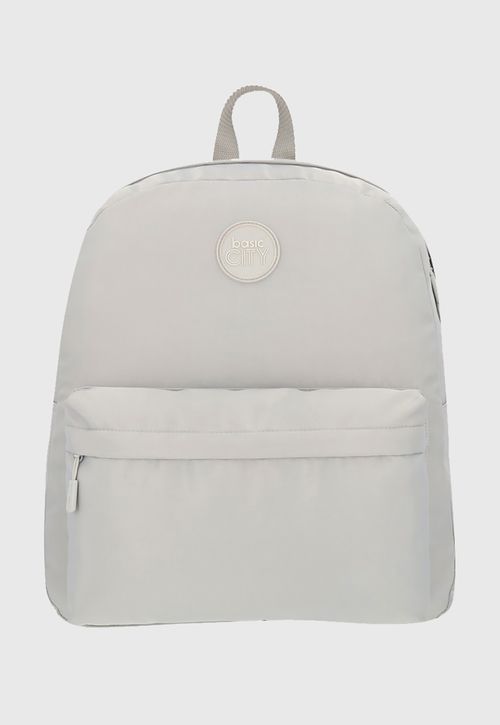 Mochila Juvenil Basic City Beige