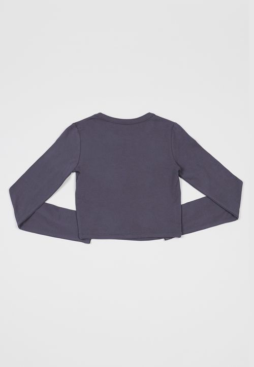 Polera Niña Teen M/L Focal Gris