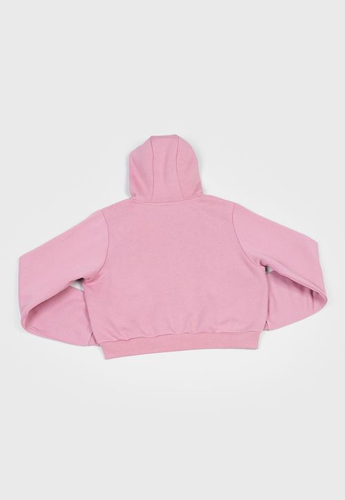 Poleron Niña Teen Full Zipper Rosado