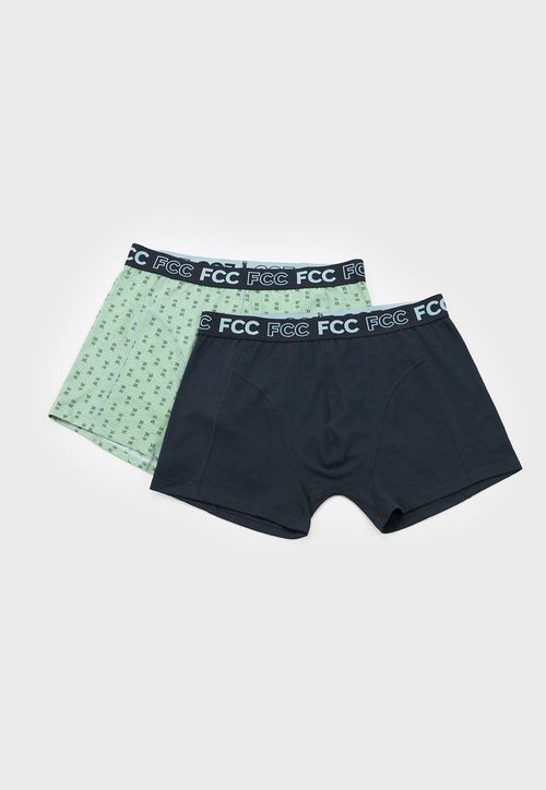 Boxer Hombre Print Bipack Verde