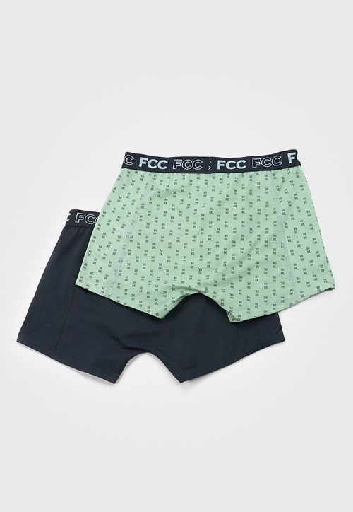 Boxer Hombre Print Bipack Verde