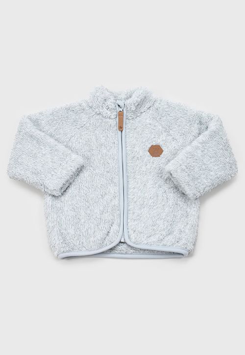 Poleron Bebé Niño Coral Gris Melange