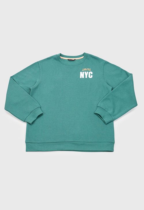 Poleron Niño Teen Pullover Verde