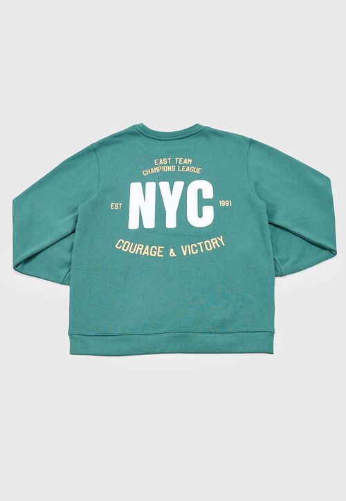 Poleron Niño Teen Pullover Verde