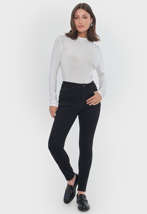 Jeans Mujer Skinny Fit Negro