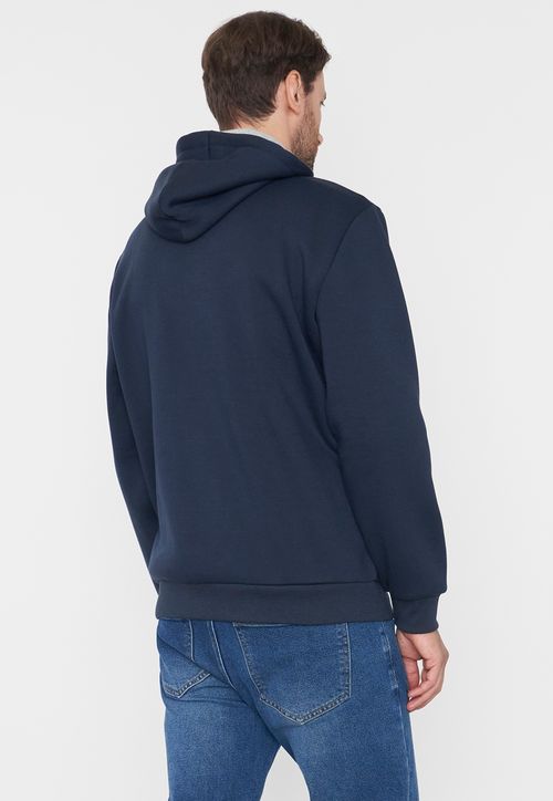 Polerón Hombre Full Zipper Cierre Color Navy