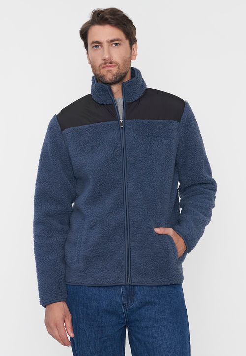 Chaqueta Hombre Sherpa Azul