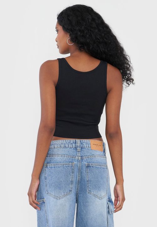 Peto Mujer Local Print Negro