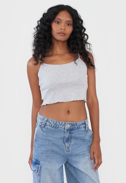 Peto Mujer Pabilo Gris Melange Roulet