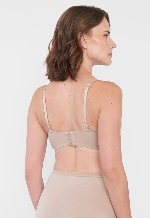 Sostén Mujer Strapless Beige Copa B