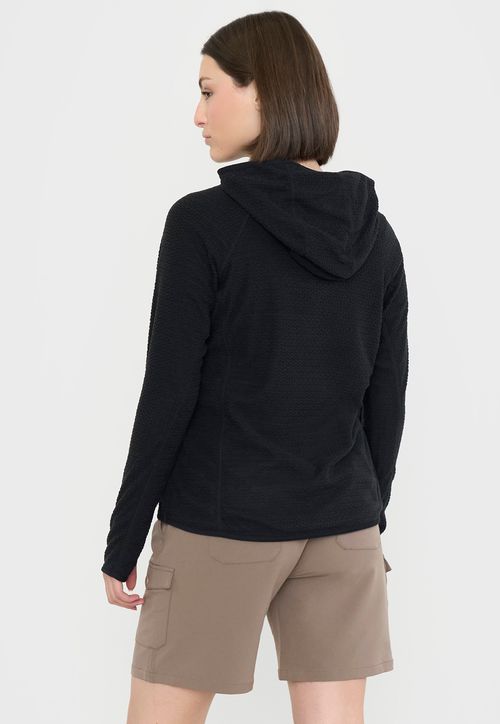 Polerón Outdoor Mujer Waffle III Negro