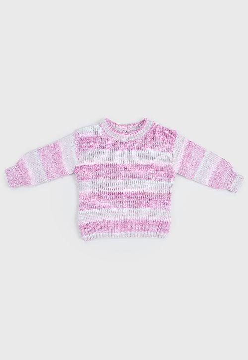 Sweater Tejido Bebé Niña Chenille Multicolor