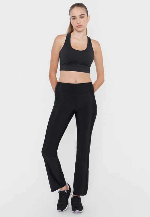 Calza Mujer Deportiva Recta Negro