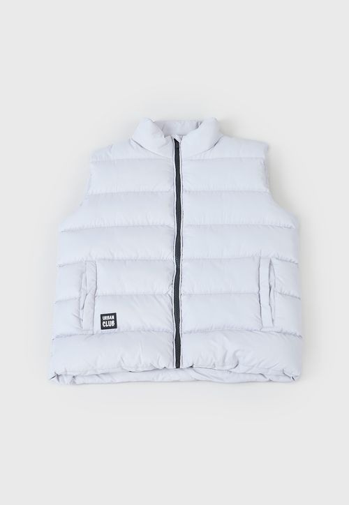 Parka Niño Teen Sin Mangas Gris
