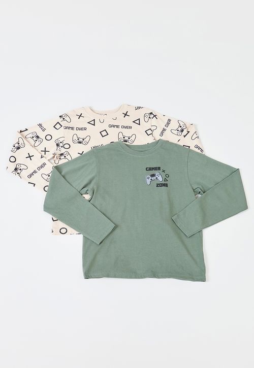 Polera Niño Kids Bipack Crudo