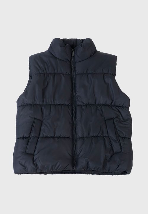 Parka Niña Teen Sin Mangas Color Negro