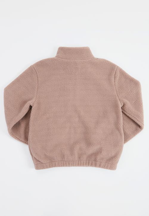 Poleron Niño Teen Sherpa Café