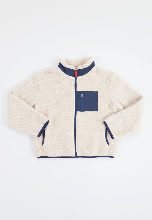 Poleron Niño Kids Sherpa Beige