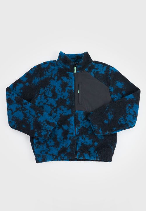 Poleron Niño Teen Sherpa Negro
