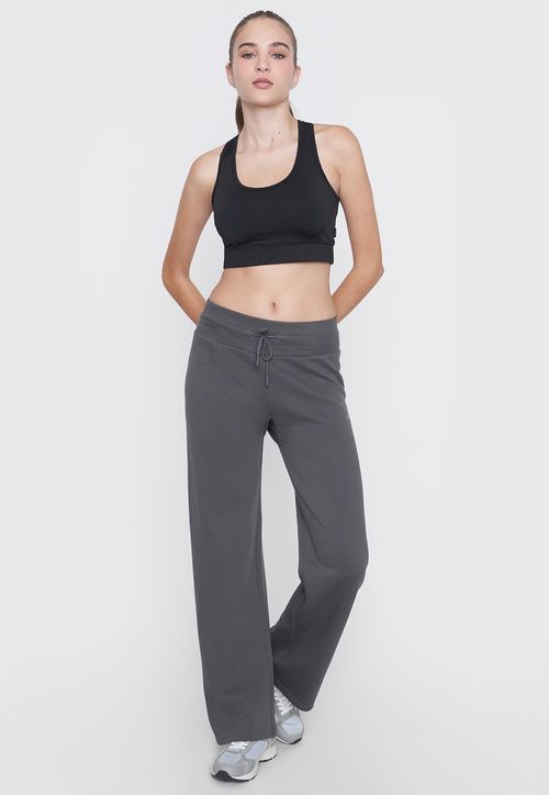 Buzo  Mujer Deportivo Pretina Ancha Charcoal