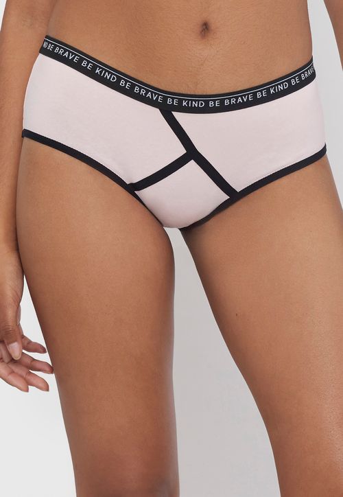 Boyshort Mujer Algodón Rosado