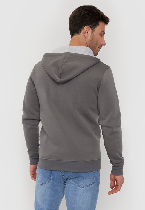 Polerón Hombre Full Zipper Clásico Charco