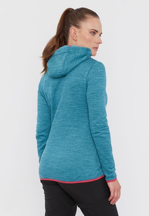 Polerón Outdoor Mujer Waffle Melange Azul