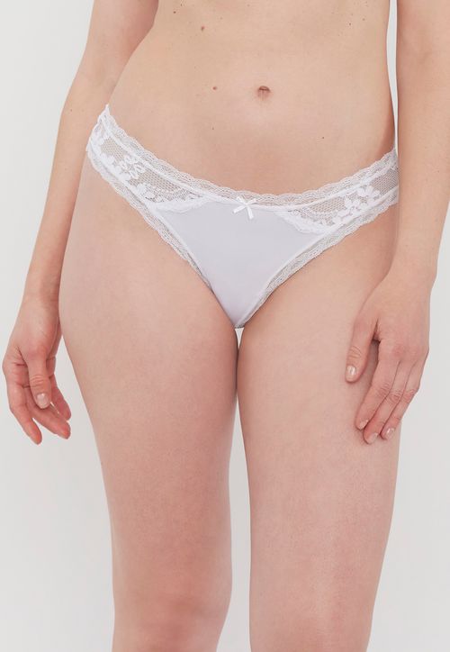 Colaless Mujer Microfibra Lace Ecru