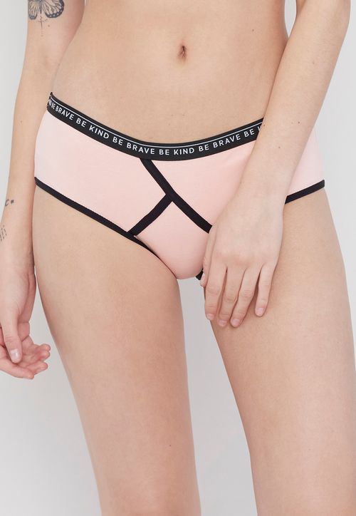 BoyShort Mujer Mujer Cotton Coral