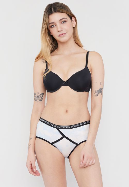 BoyShort Mujer Mujer Microfibra Celeste Tie Dye