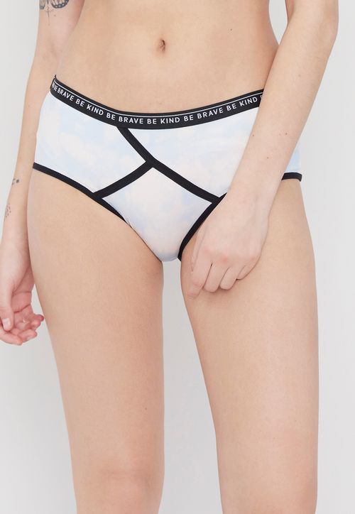 BoyShort Mujer Mujer Microfibra Celeste Tie Dye