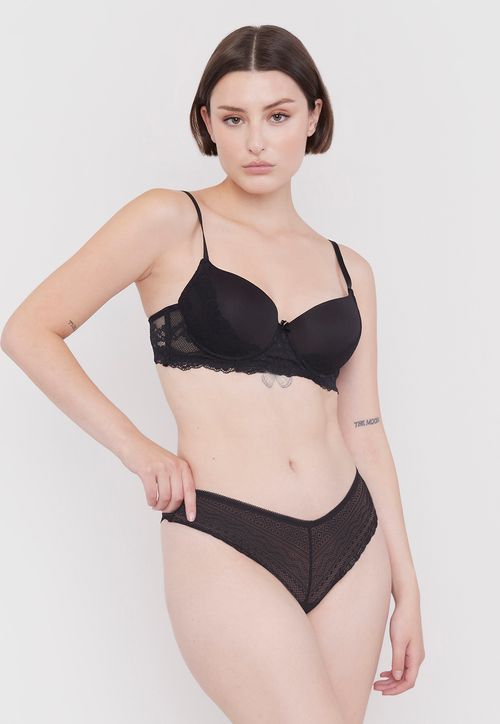 Pantaleta Mujer Full Lace Negro