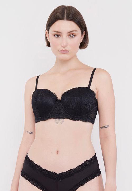 Sostén Mujer Wireless Copa C Negro