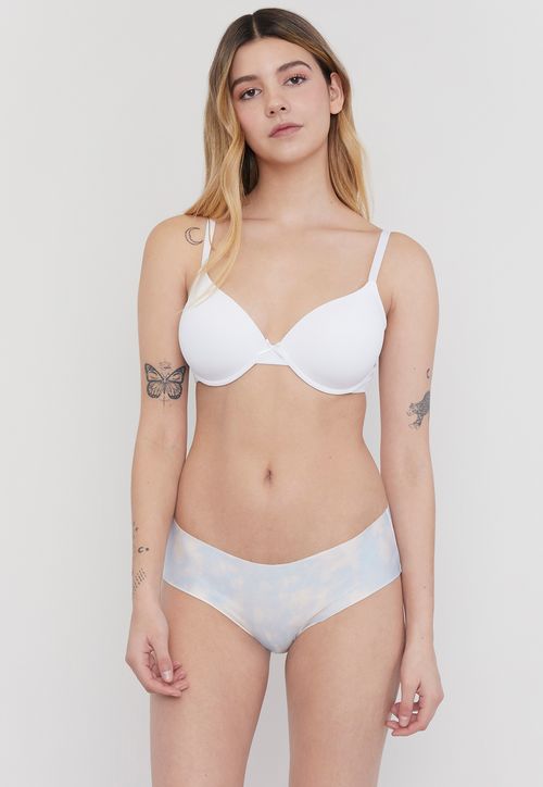 Pantaleta Mujer Microfibra Celeste Tie Dye