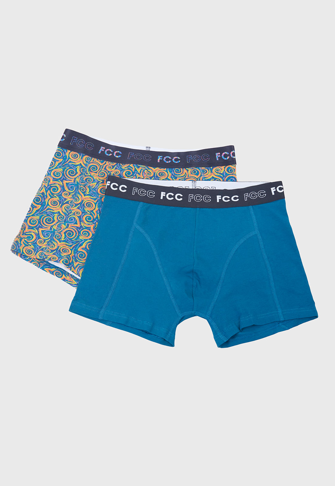 Bóxer Hombre Bipack Mix Print Azul
