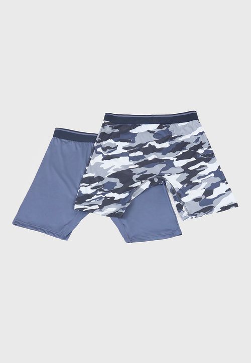 Bóxer Hombre Bipack Deportivo Mix Gris