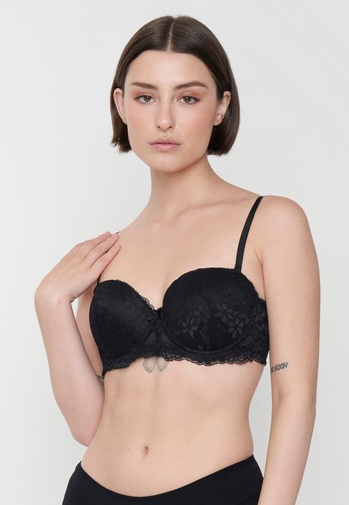 Sostén Mujer Wireless Copa C Negro