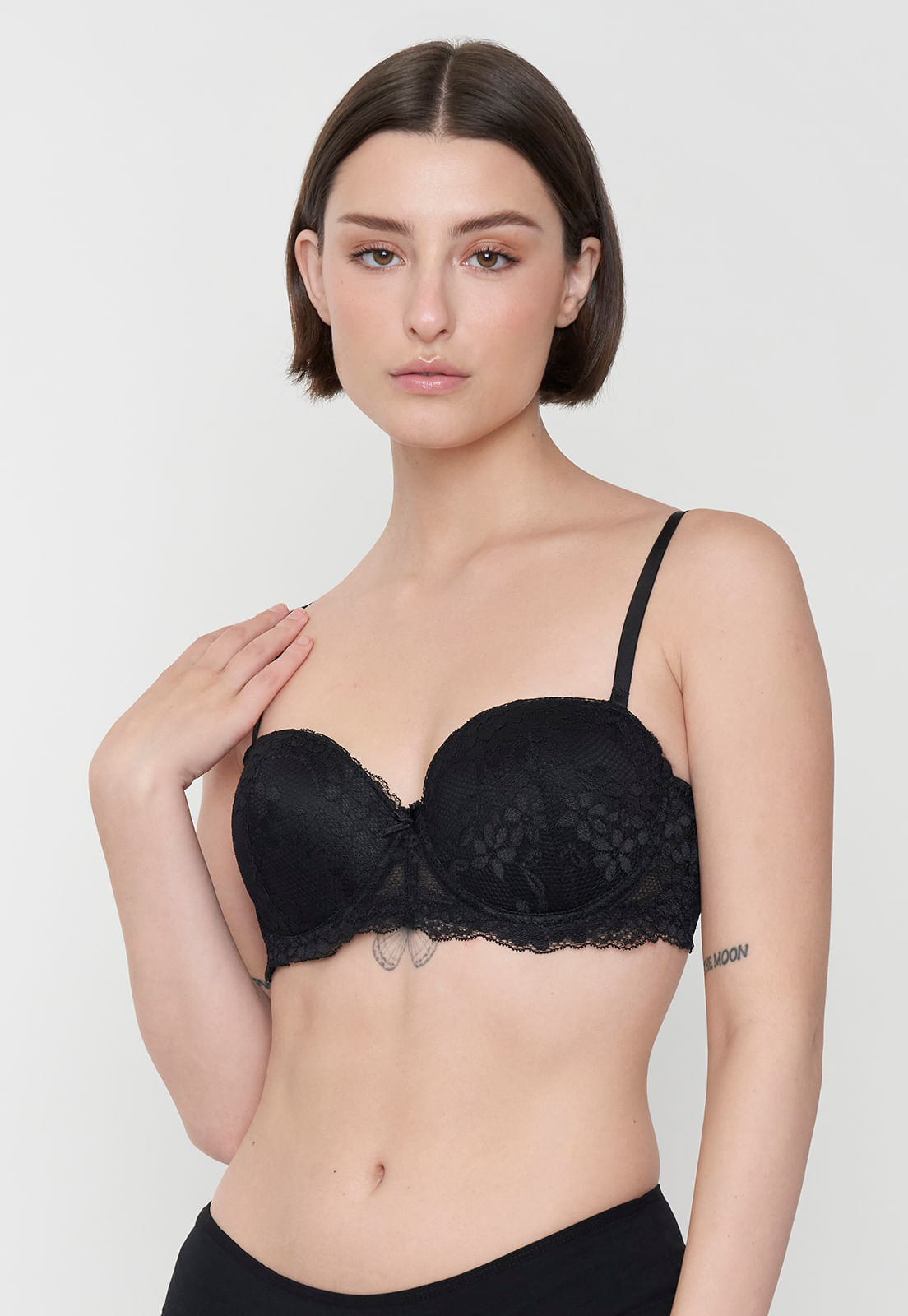Sostén Mujer Wireless Copa C Negro