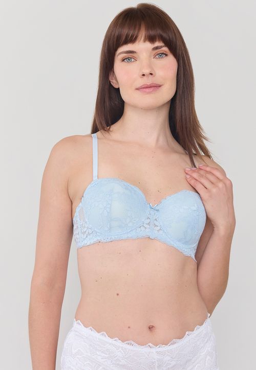 Sostén Mujer Copa B Wireless Celeste