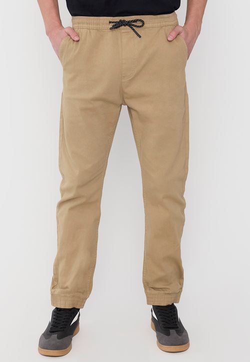 Pantalón Hombre Twill Jogger Fit Camel