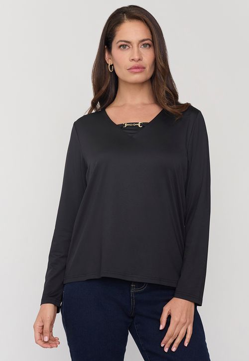 Polera Mujer Joya Negro