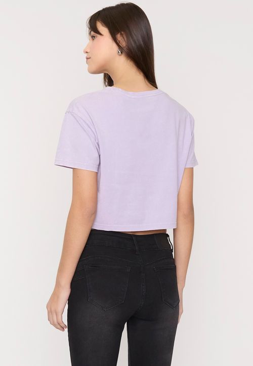 Polera Mujer Fun Crop Lila